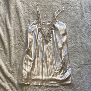 Silk and Lace Slip Dress